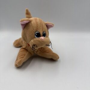 Vintage Pound Puppies Purries Orange Brown Kitty Cat Plush Toy 7" Tonka 80s